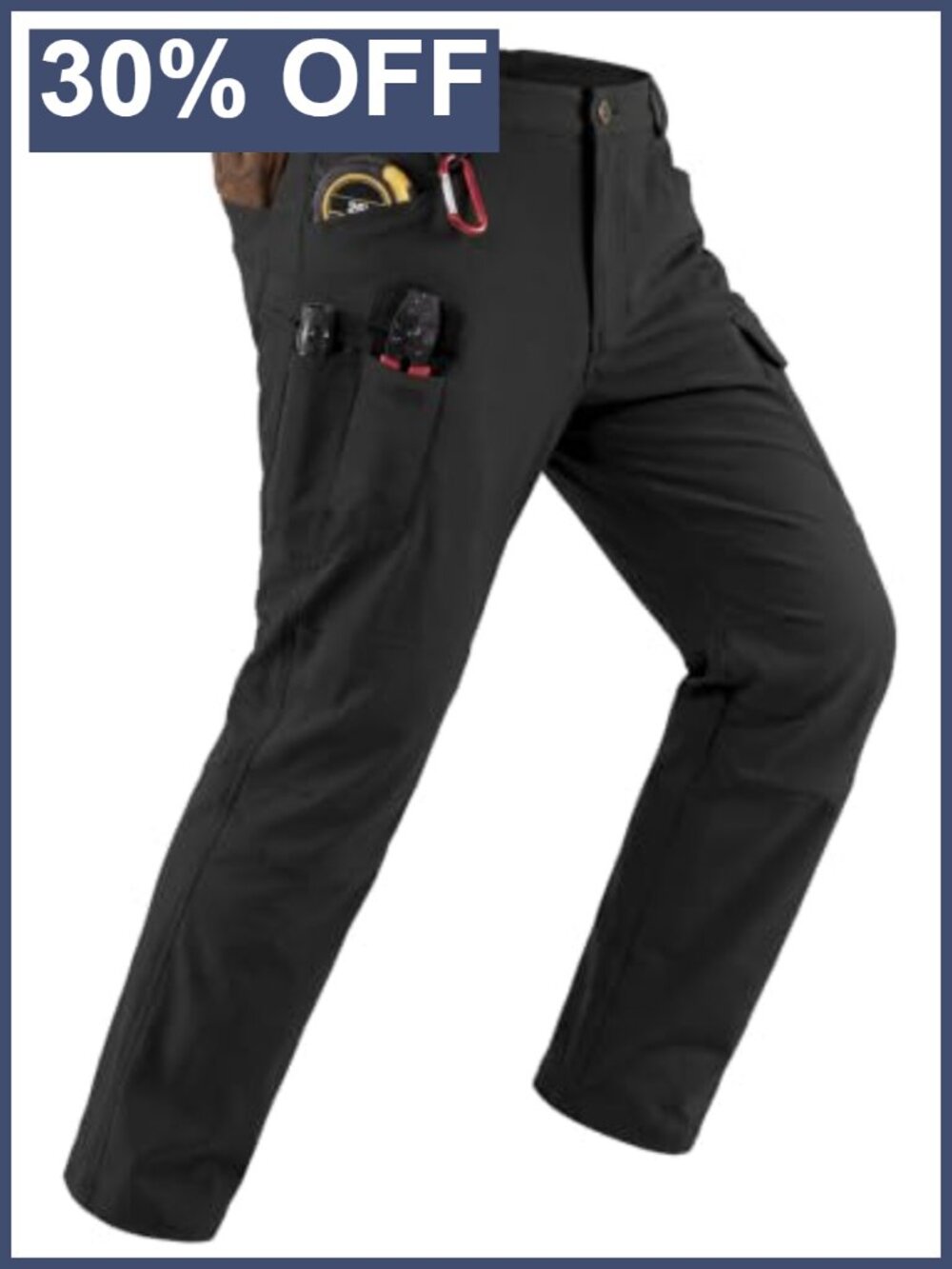 Men's Tactical Cargo Work Pants Stretch Water Resistant Utility